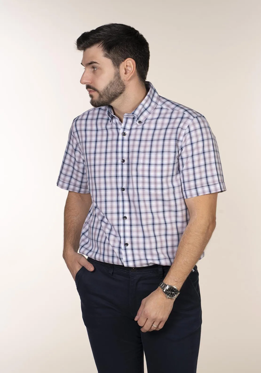 Short Sleeve Check Shirt