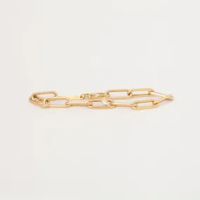 Single Nested Diamond Large Paperclip Chain Bracelet