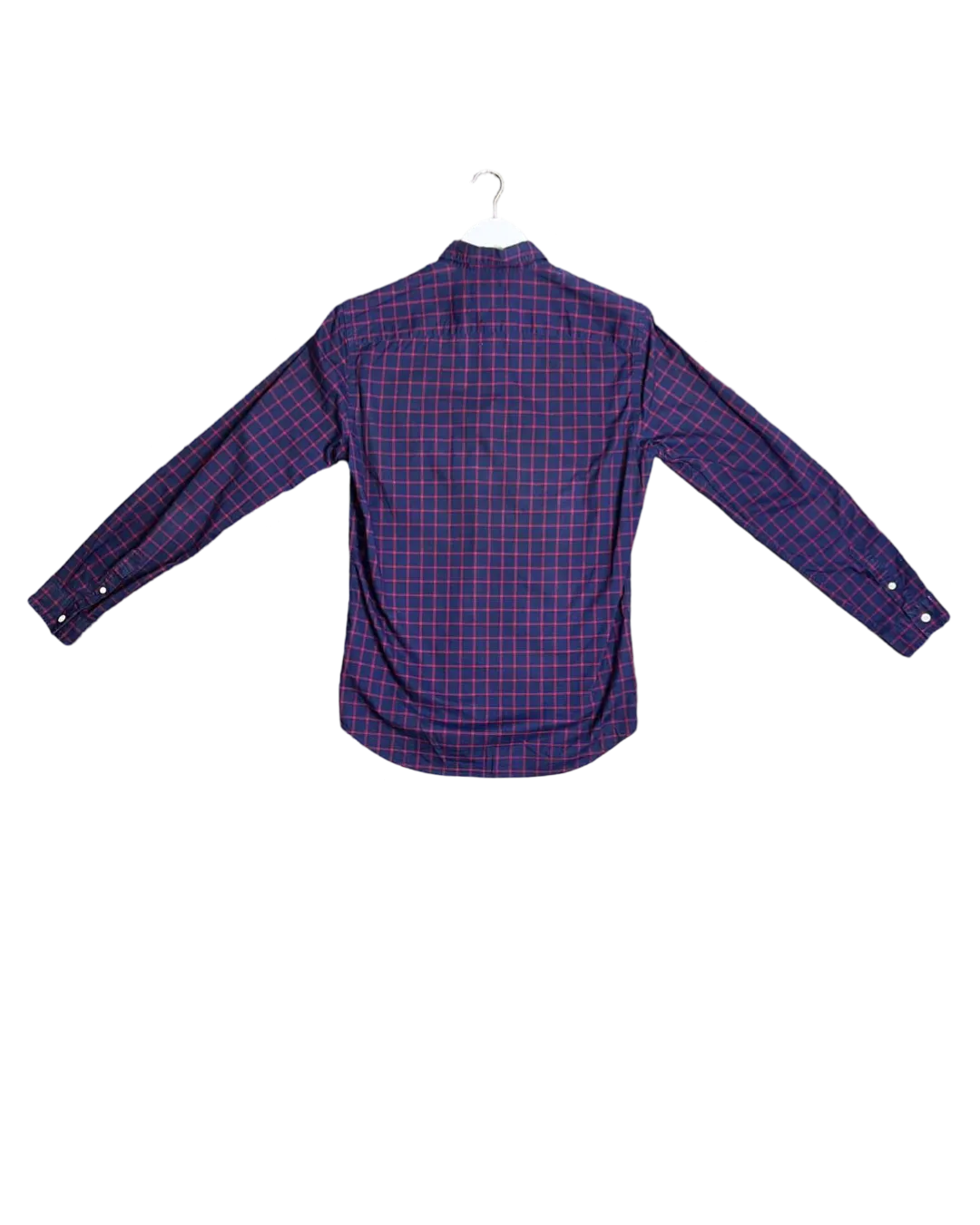 Size S - Balibaris Navy and Red Check Shirt