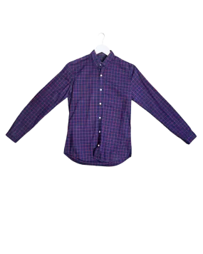 Size S - Balibaris Navy and Red Check Shirt