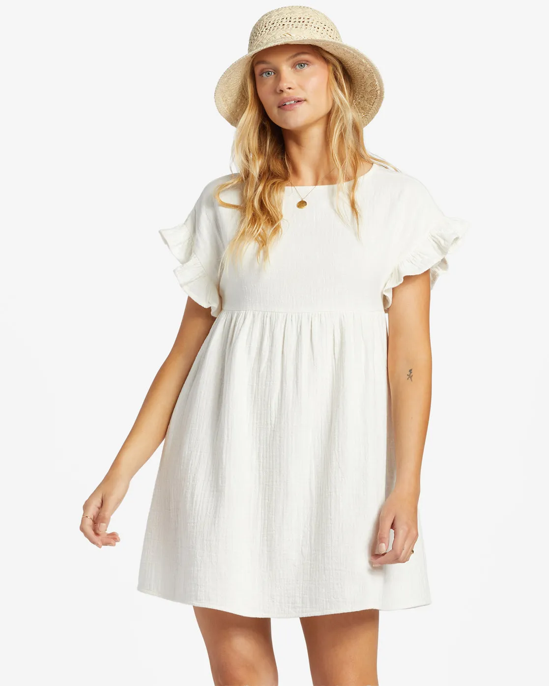 So Breezy Dress - Salt Crystal