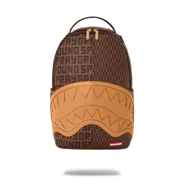 Sprayground Split Money Henney Marrone Pelle