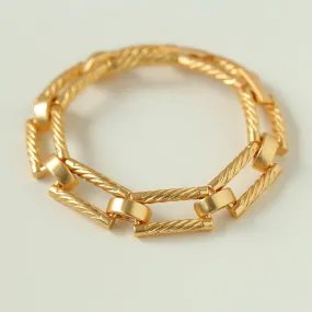 Square Wide Chain Bracelet