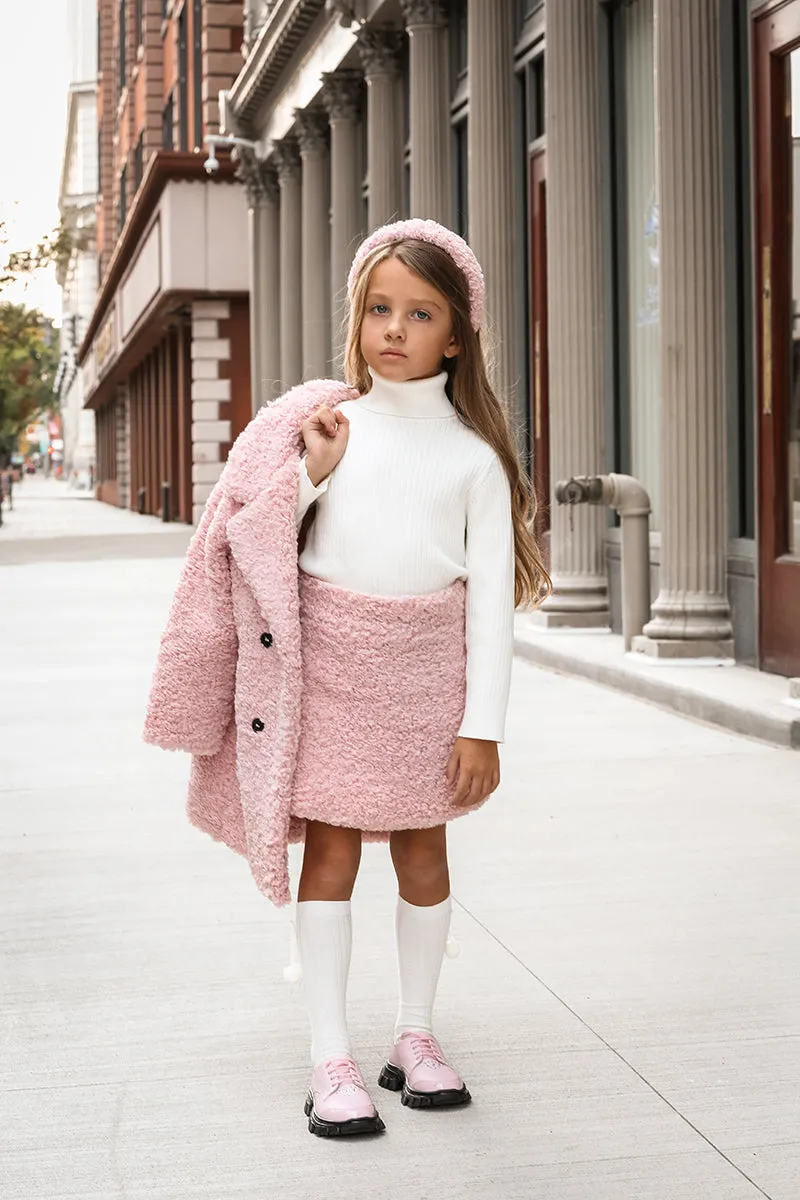 Teddy Coat pink