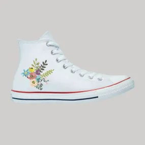 Tenis Converse Chuck Taylor Bota Unisex Flores 3