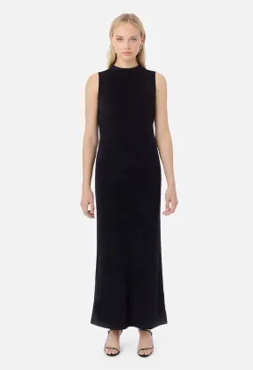 Velvet Jersey Maxi / Black