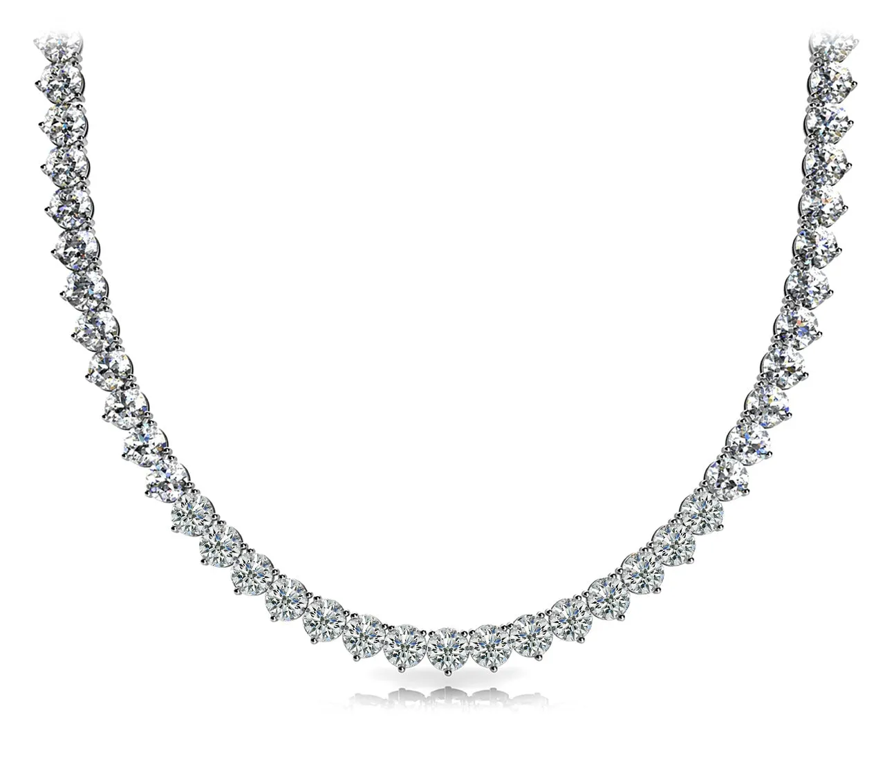 WIND 19 Carat Diamond Rivera Necklace in 14K Yellow Gold 3 prong set  16 pointer H Color I1 Clarity BY MIKE NEKTA