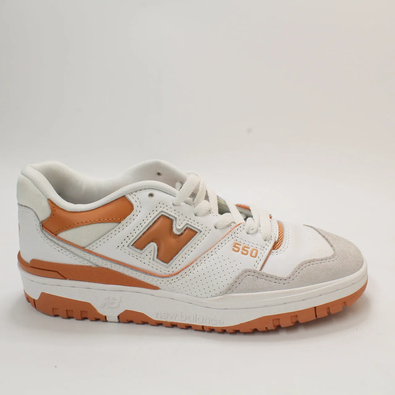 Womens New Balance Bb550 White Orange Grey Uk Size 6