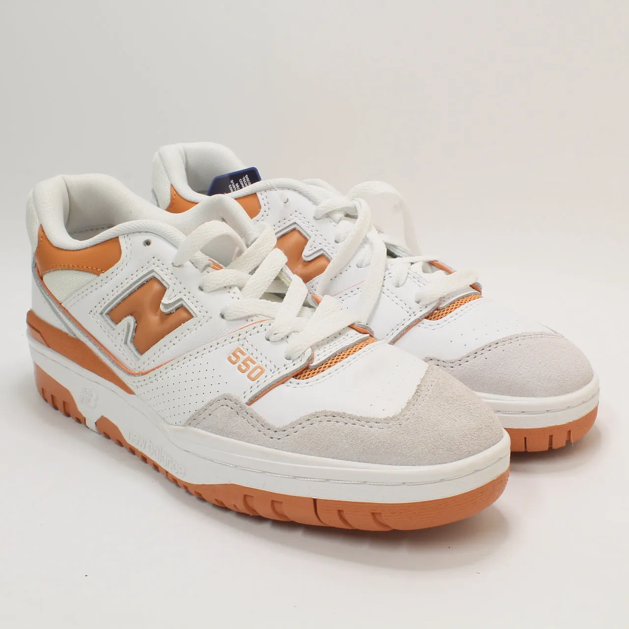 Womens New Balance Bb550 White Orange Grey Uk Size 6