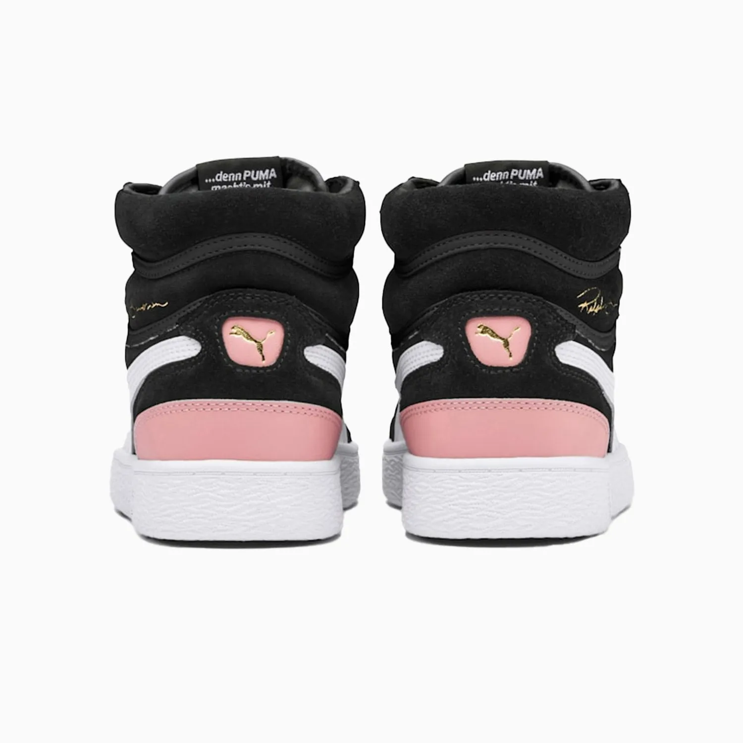 Women's Ralph Sampson Mid Suede "Black Bridal Rose" Sneakers