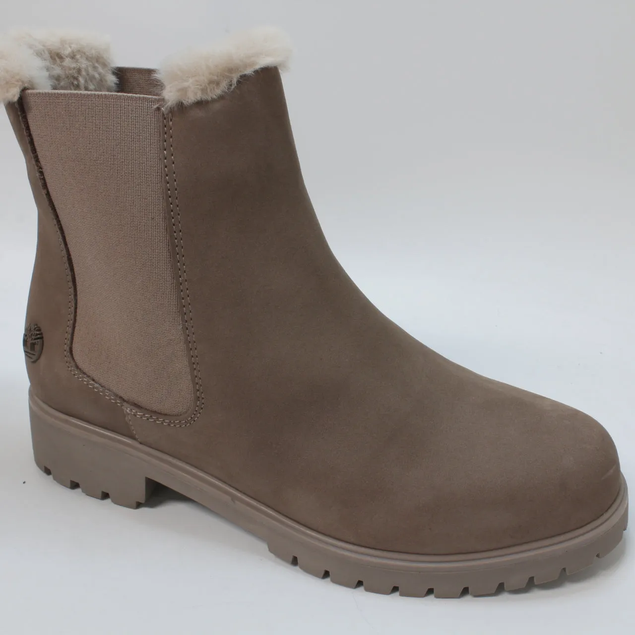 Womens Timberland Lyonsdale Chelsea Boots Taupe Grey Uk Size 5