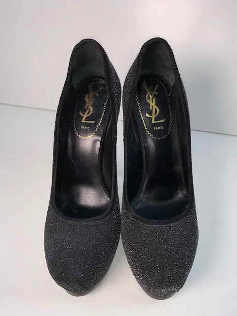 Yves Saint Laurent Tribtoo Black Pumps 37