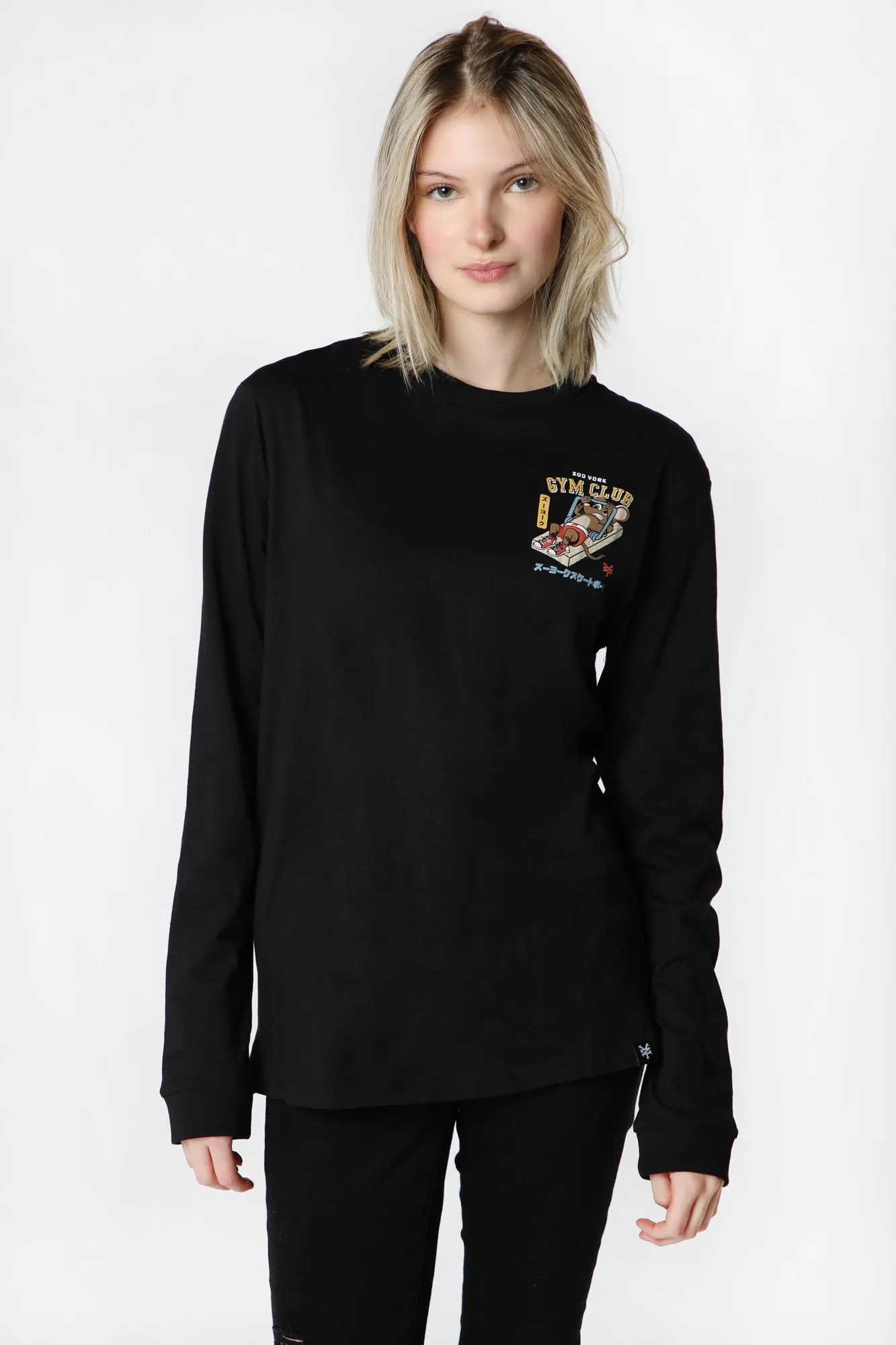 Zoo York Unisex Gym Club Long Sleeve Top