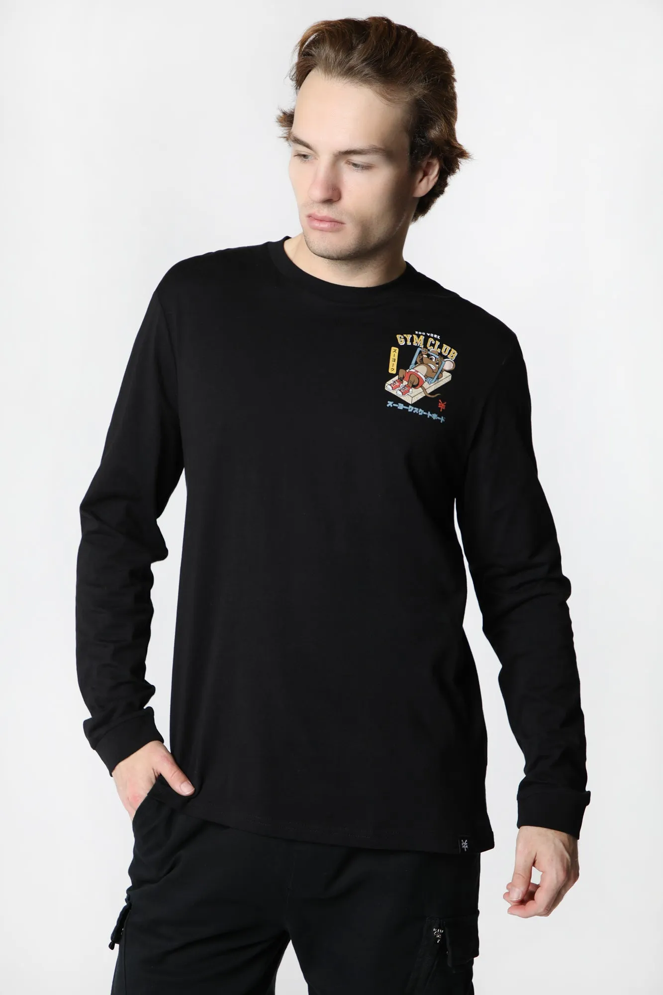 Zoo York Unisex Gym Club Long Sleeve Top